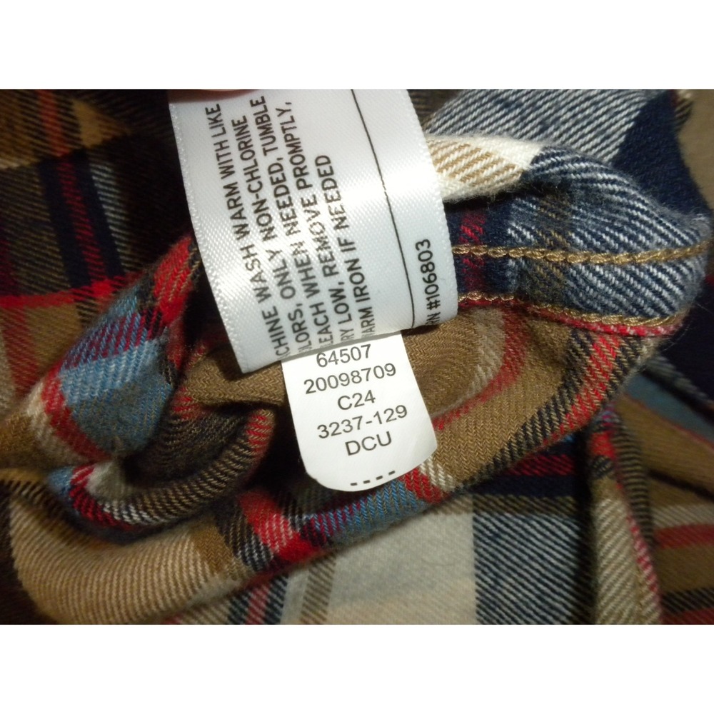 Duluth Shirt Mens XL Brown Blue Plaid Free Swingin Flannel Slim Fit Button 64507 - Picture 7 of 10